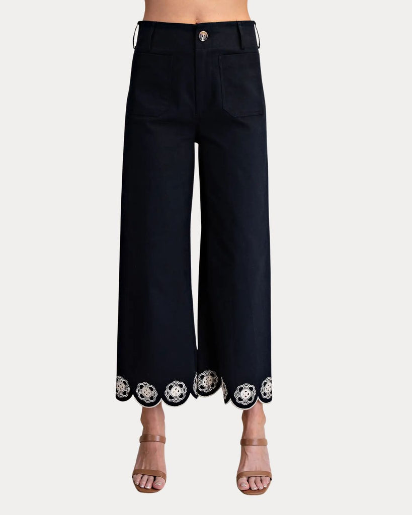 Colette Scallop Hem Navy
