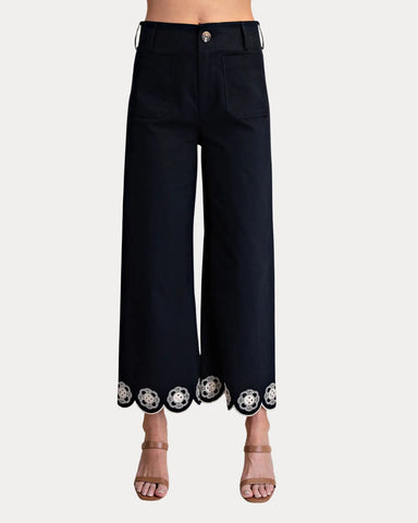 Colette Scallop Hem Navy