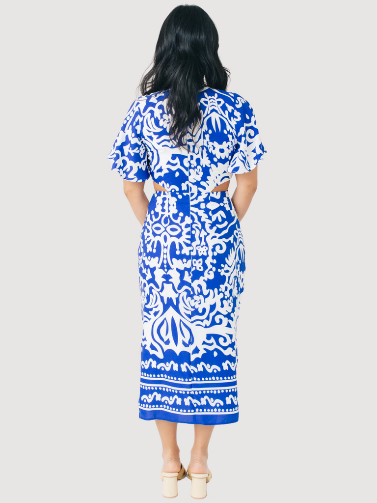 Tara Hills Joelle Front Tie Midi Dress