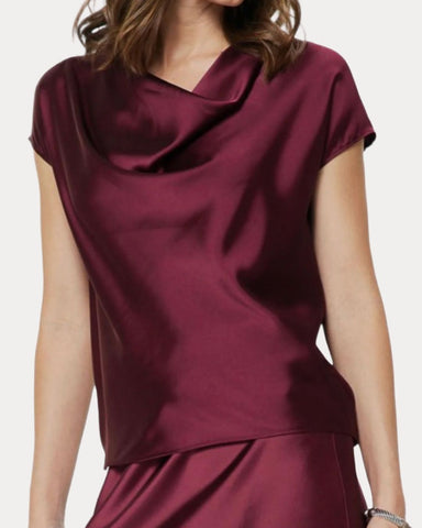 Cowl Neck Sweater Burgundy