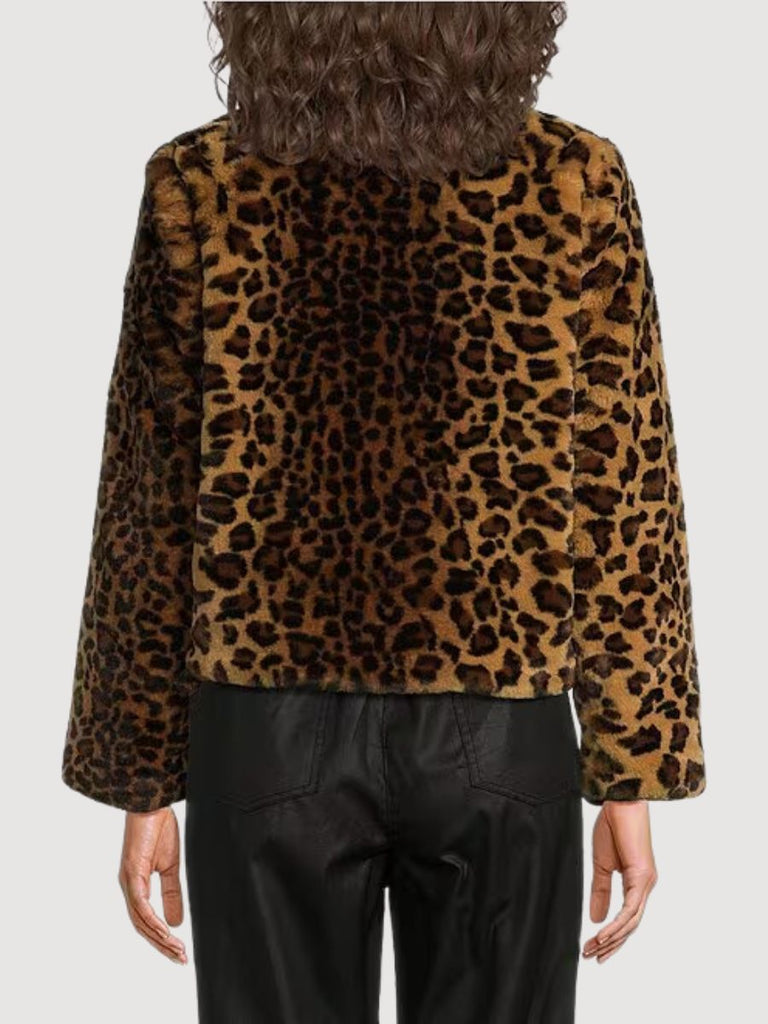 Leopard Faux Fur Jacket