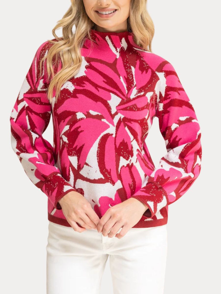 Raglan Floral Sweater
