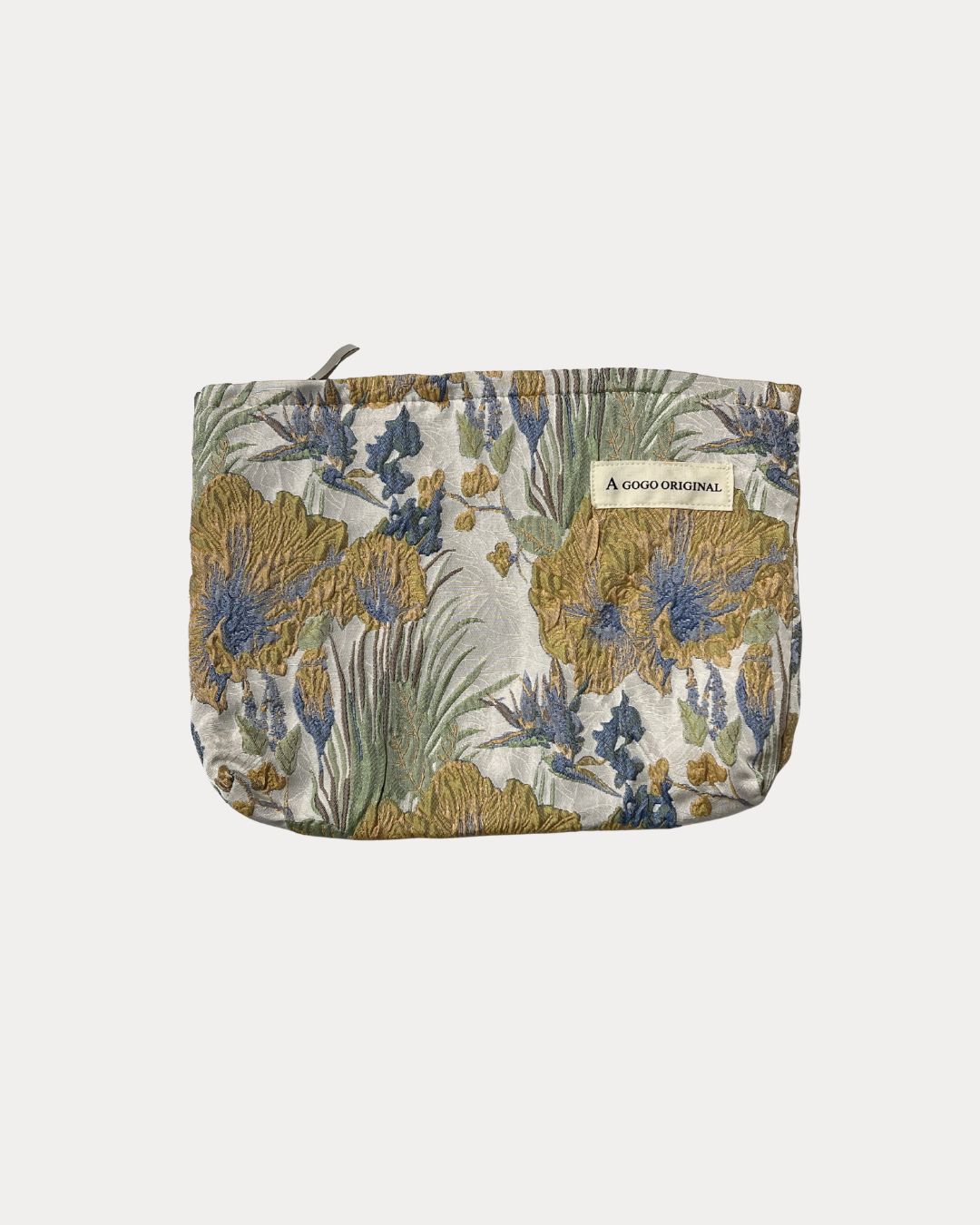 Golden Floral Pouch Large
