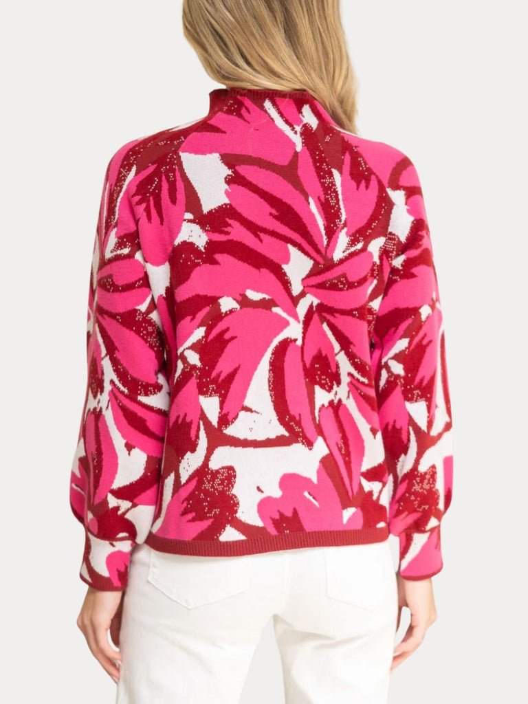 Raglan Floral Sweater