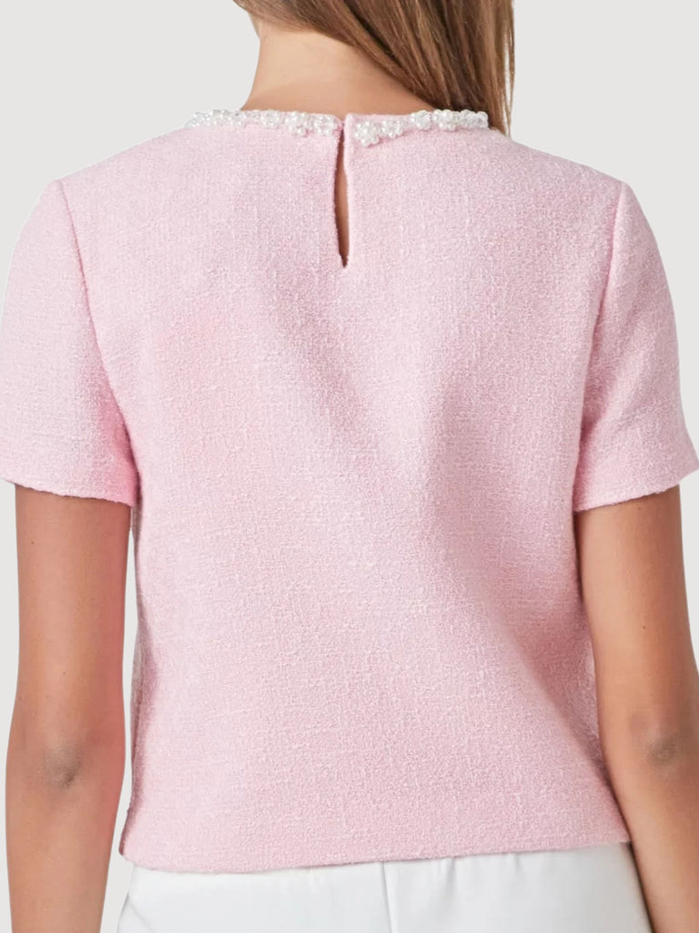 Pearl Trim Top
