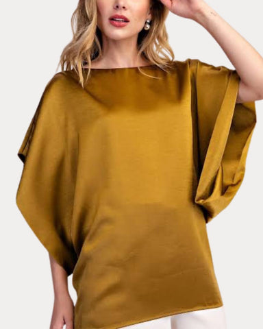 Mustard Drop Shoulder Top