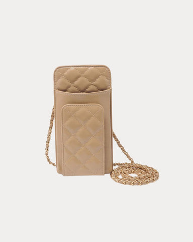 Brianna Cell Phone Crossbody Natural