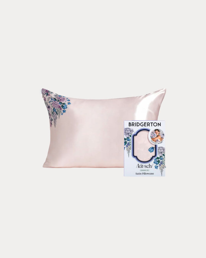 Bridgerton X Kitsch Satin Lined Flexi Shower Cap Wisteria