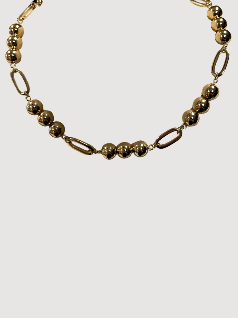 Gold Beaded Necklace