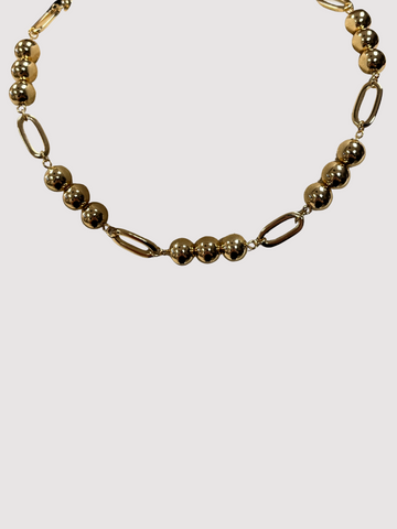Gold Beaded Necklace