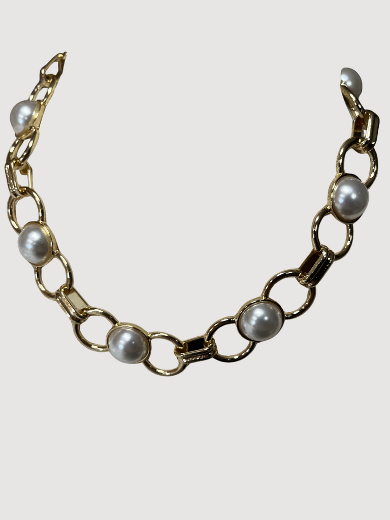 Pearl & Chain Necklace