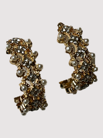 Cluster of Pearl Hoops