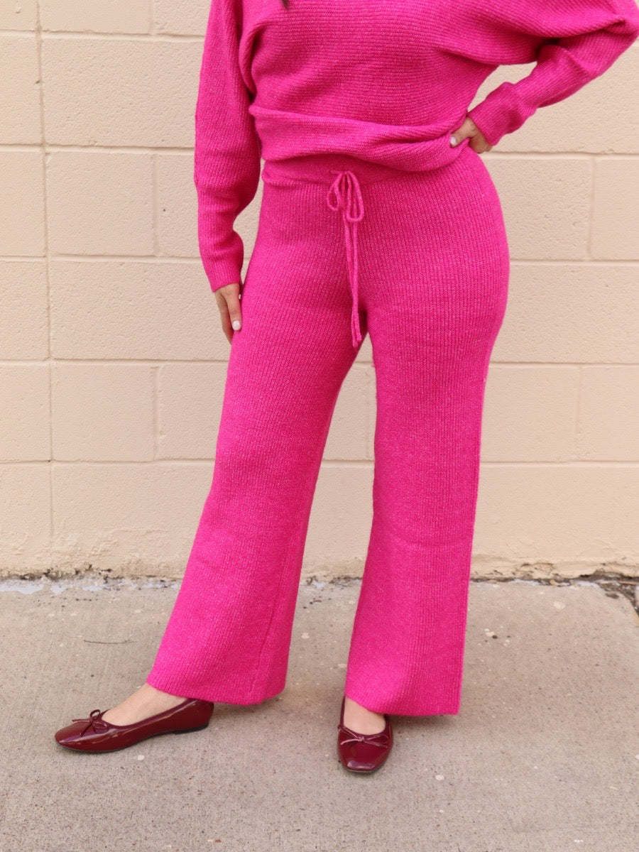 Knit Wide Leg Pants Leona - Main Image