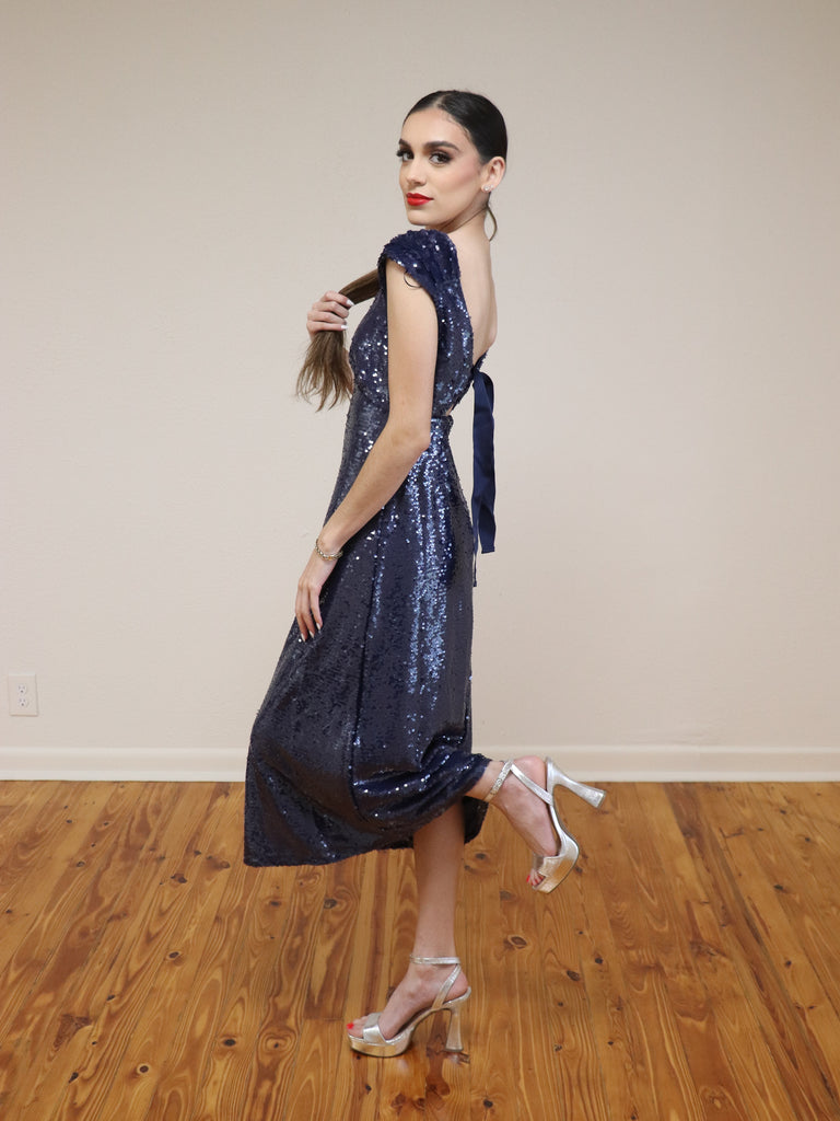 Konnie Sequin Midi Dress