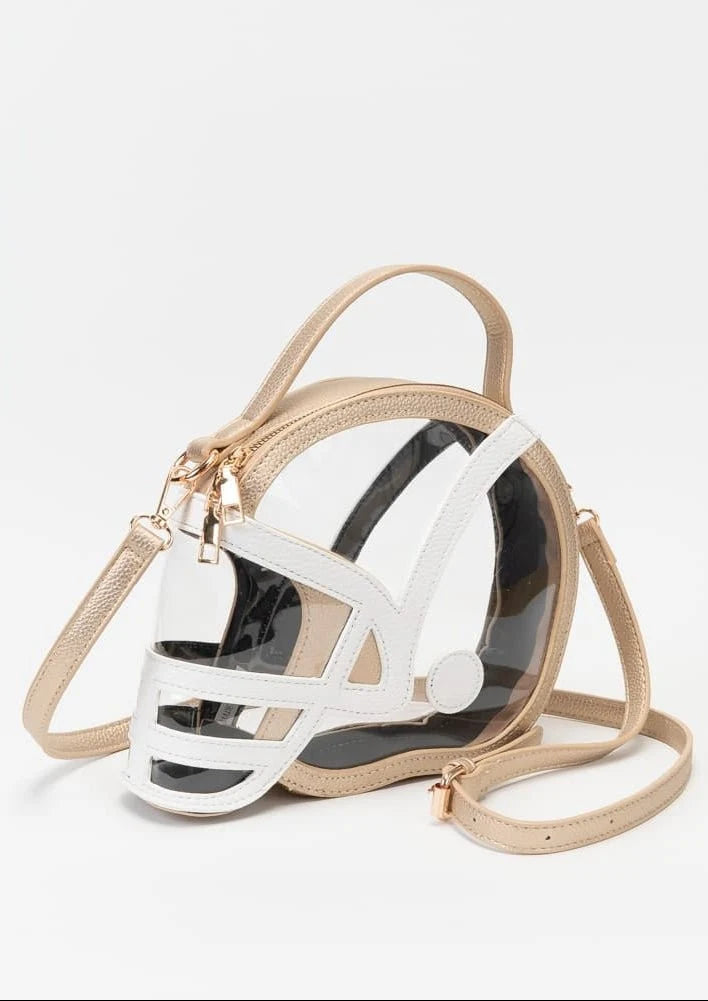 Clear Football Orange Bag