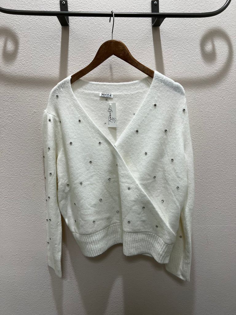 Rhinestone Sweater Top