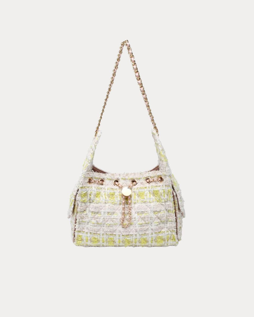 Paisely Shoulder Bag White