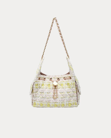 Paisely Shoulder Bag White