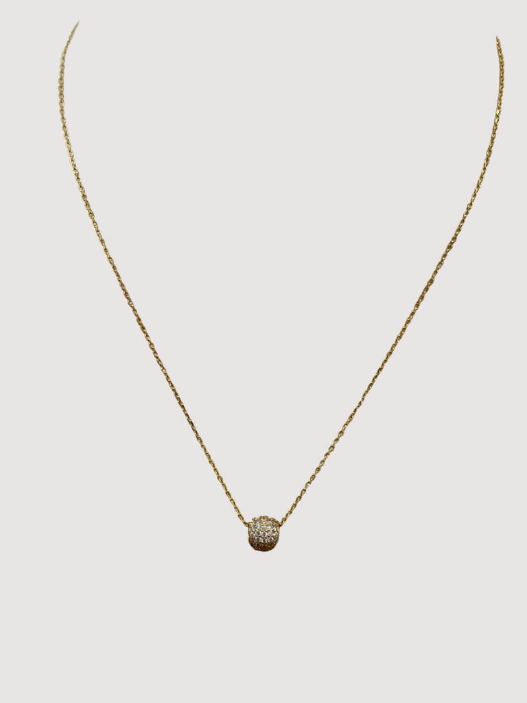 Pave Slider Necklace