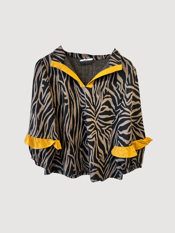 Contrast Zebra Print