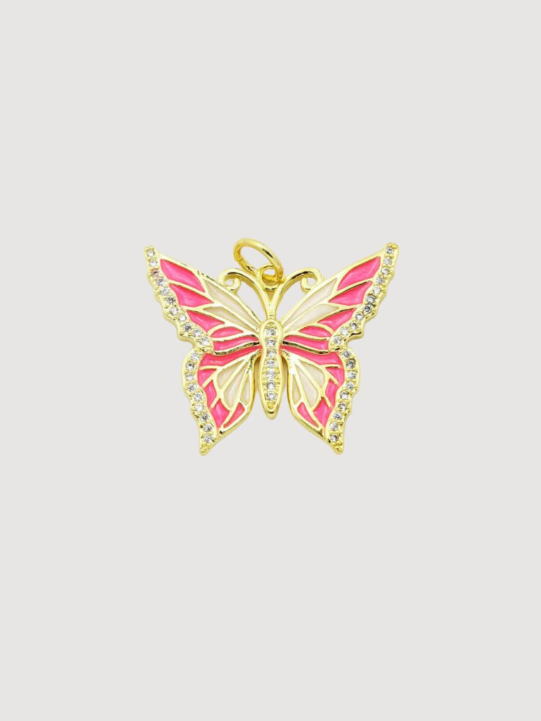 Pink Butterfly Charm