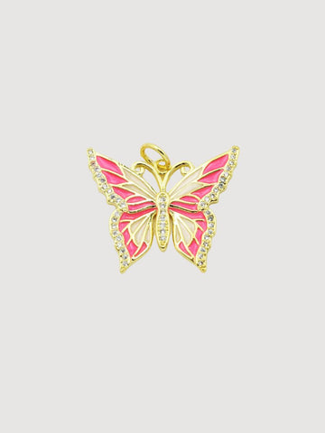 Pink Butterfly Charm