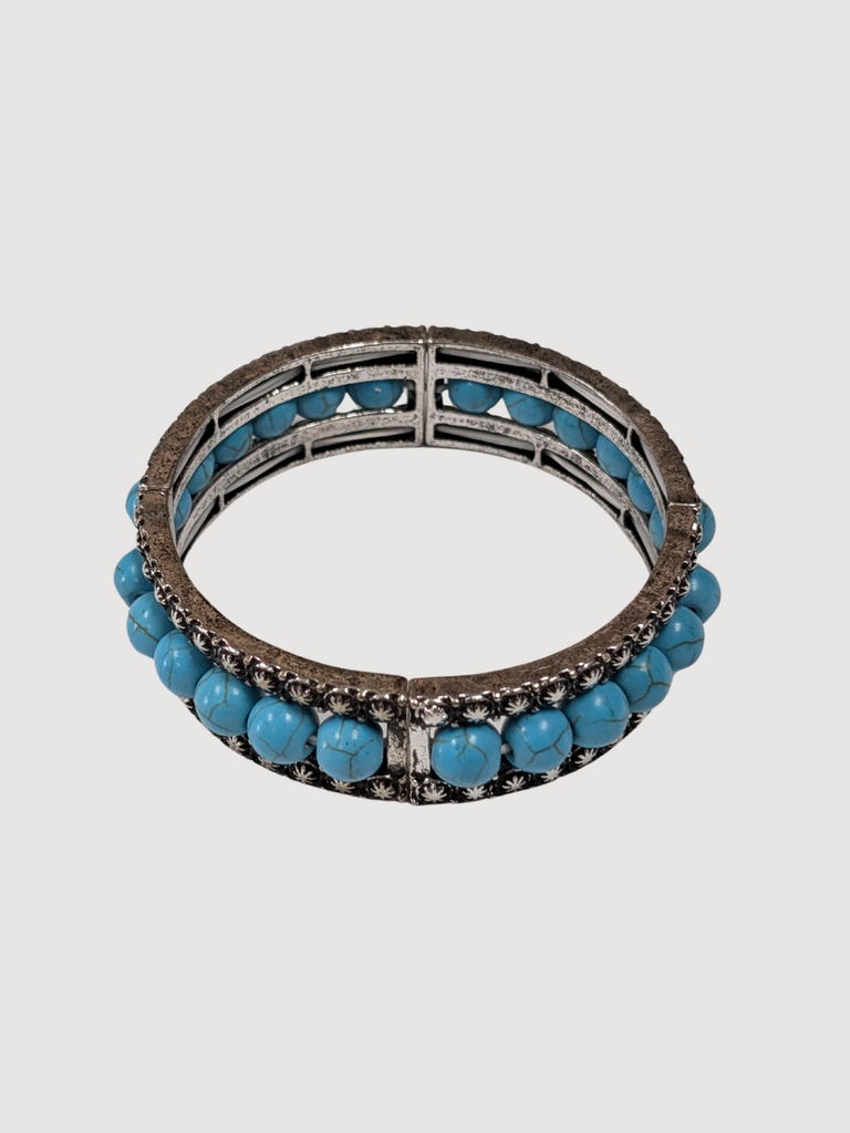 Turquoise Beaded Stretch Bracelet