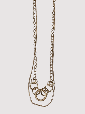 Valencia Circle Gold Necklace