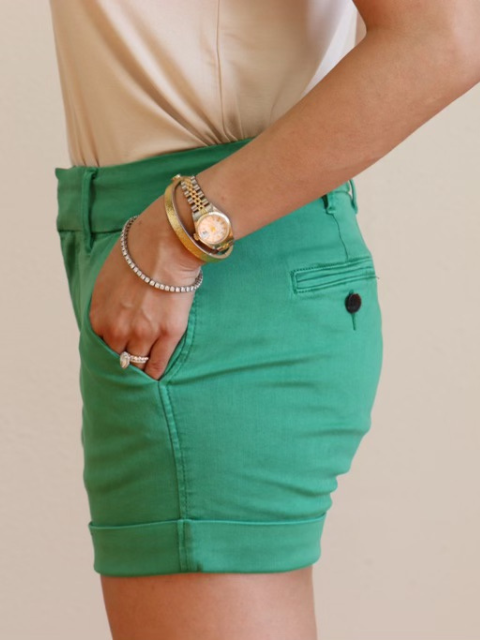 North Hampton Shorts Kelly Green
