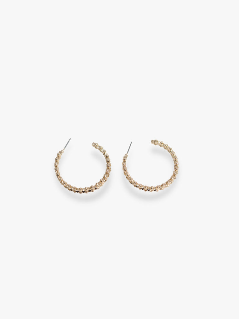 Ana Texture Hoop Gold