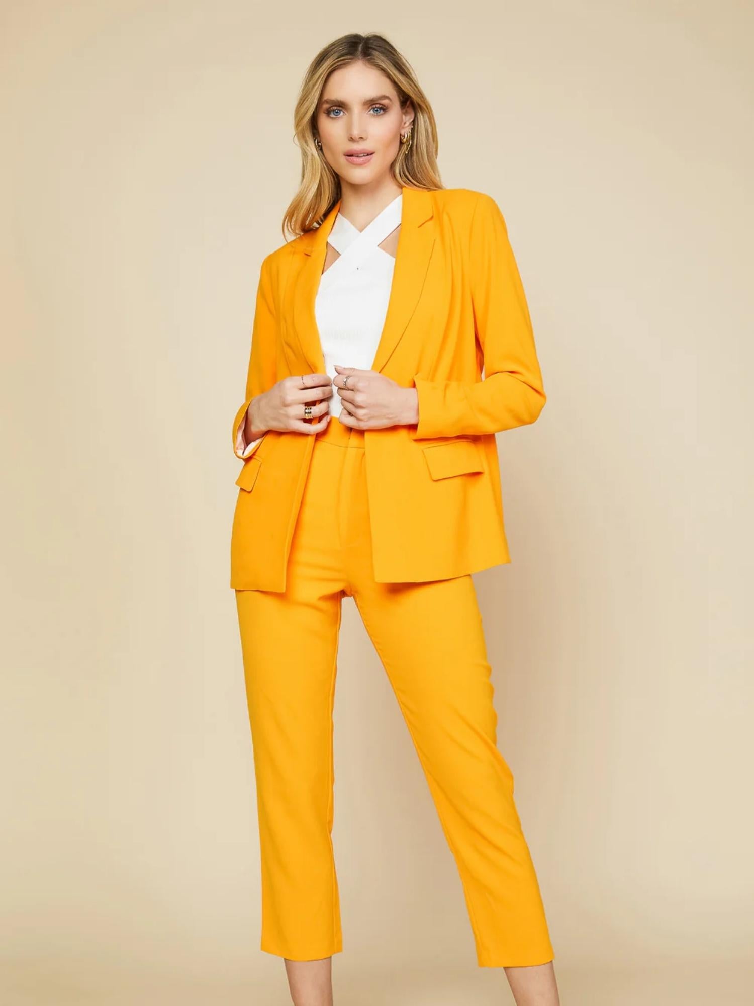 Buy Yellow Gota Patti Straight / Trouser Suits Online for Women in Malaysia