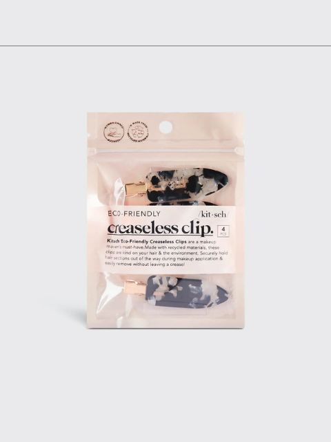 Creaseless Clips 4pc Set- Black Terrazzo