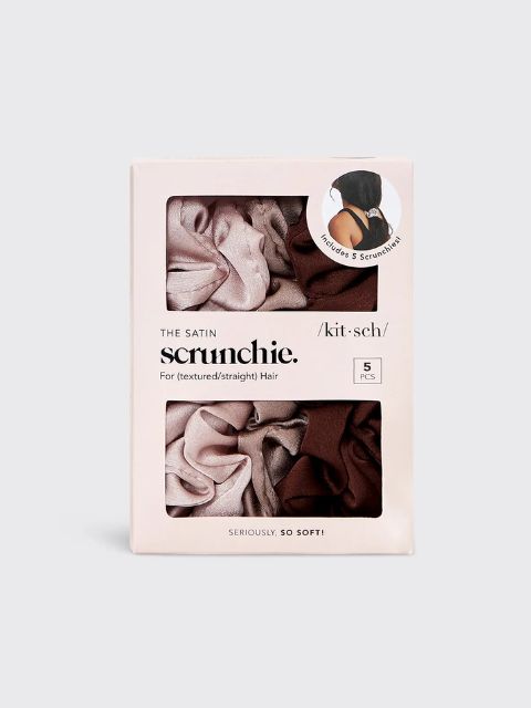 Satin Sleep Scrunchies- Cameo
