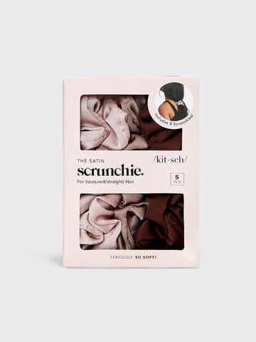 Satin Sleep Scrunchies- Cameo