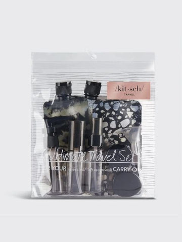 Refillable Ultimate Travel Set - Black & Ivory