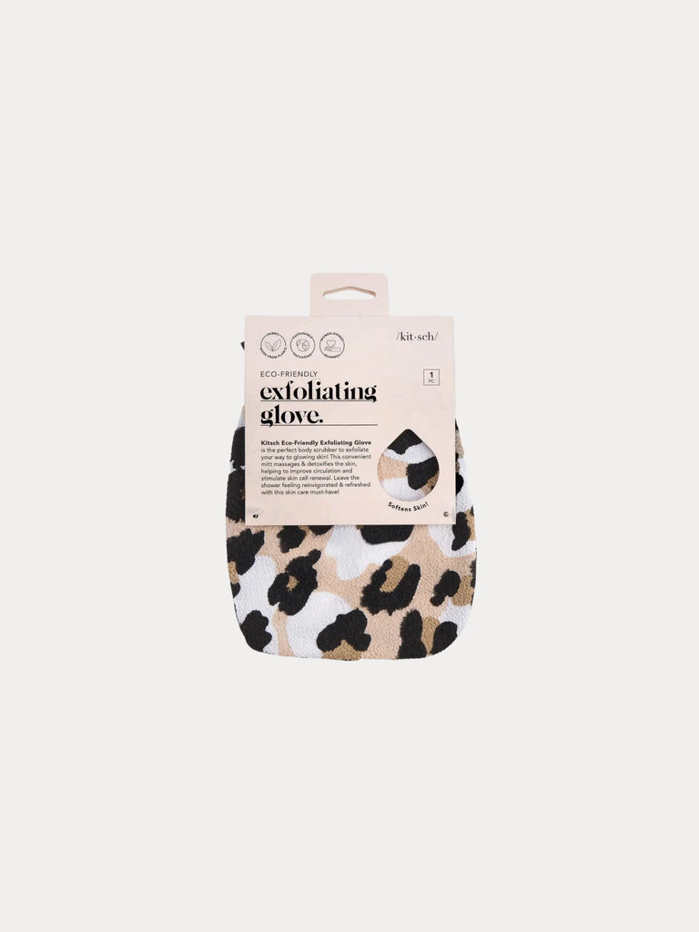 Exfoliating Glove- Leopard