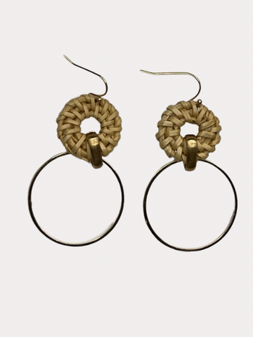 Edita Rattan Earring