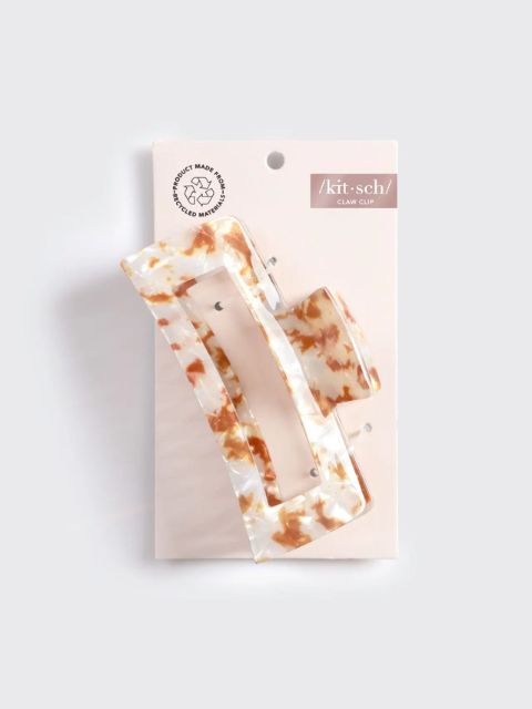 Eco-Friendly Jumbo Open Shape Claw Clip- Brown