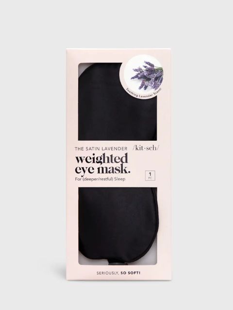 Lavender Weighted Satin Eye Mask