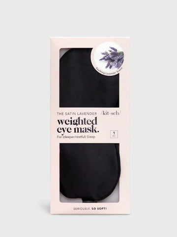 Lavender Weighted Satin Eye Mask