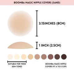 Magic Nipple Covers 8cm-Sand