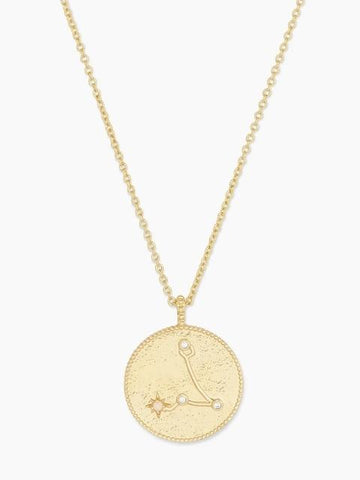 Astrology Coin Necklace Pisces
